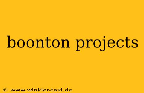 boonton projects