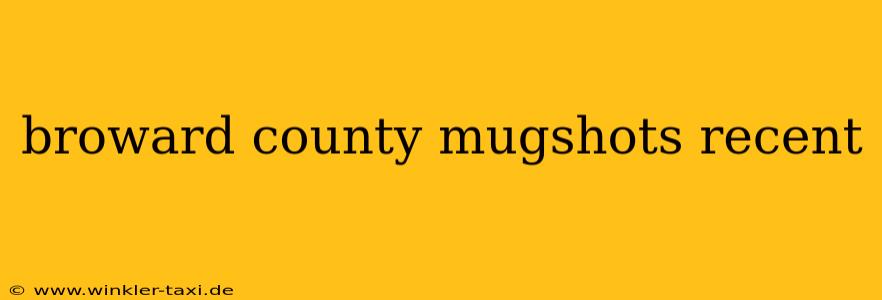 broward county mugshots recent