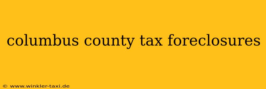 columbus county tax foreclosures