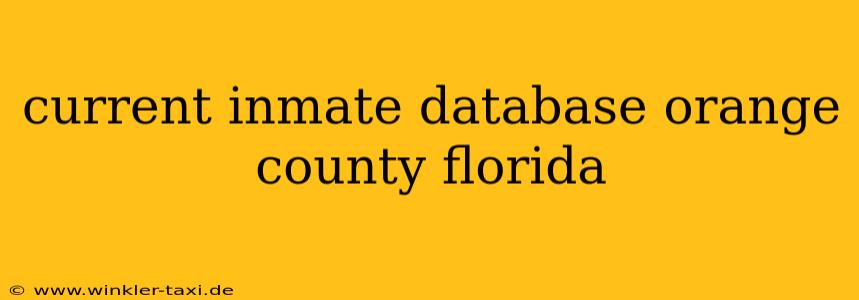 current inmate database orange county florida