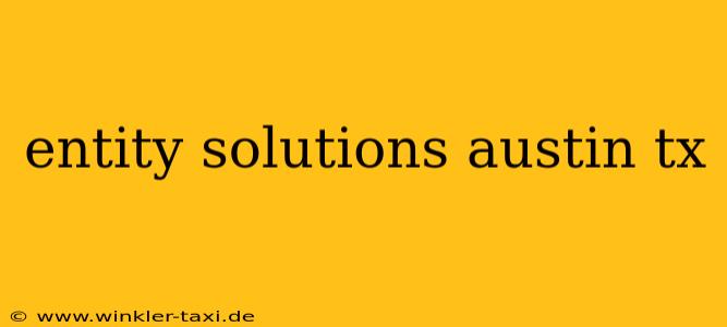 entity solutions austin tx