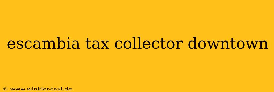 escambia tax collector downtown