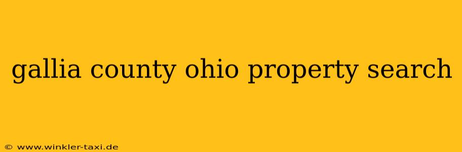 gallia county ohio property search