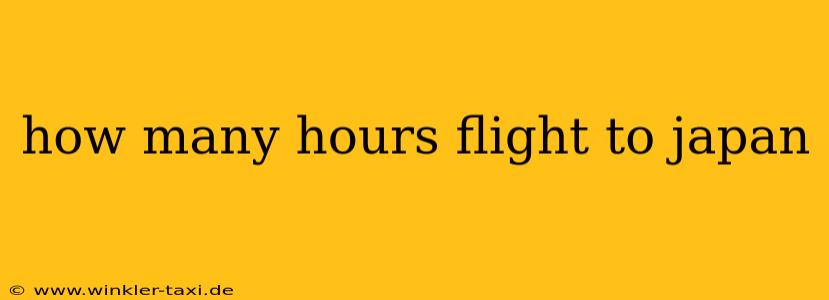 how many hours flight to japan
