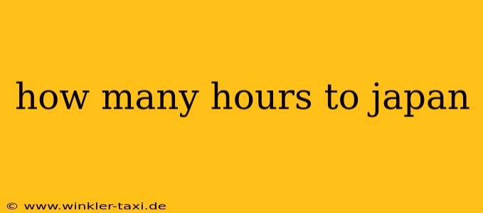 how many hours to japan