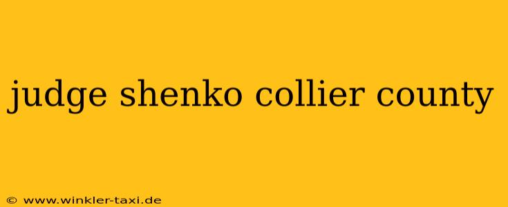 judge shenko collier county