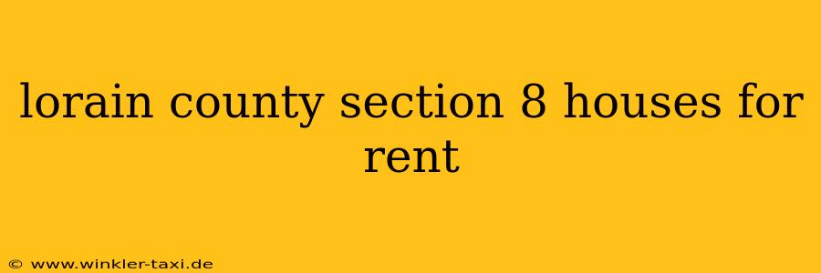 lorain county section 8 houses for rent