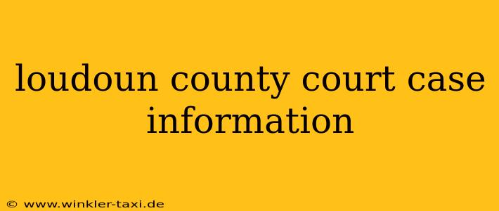 loudoun county court case information