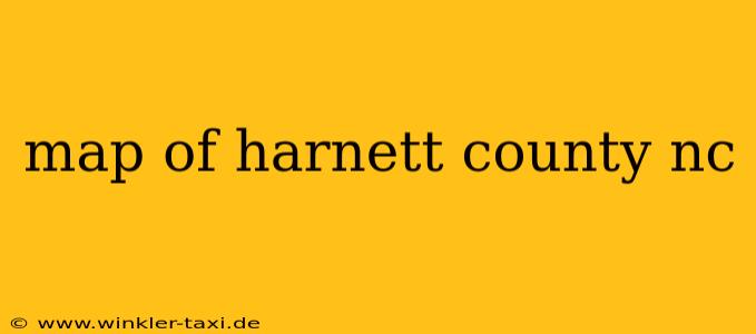 map of harnett county nc