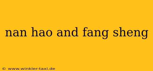 nan hao and fang sheng