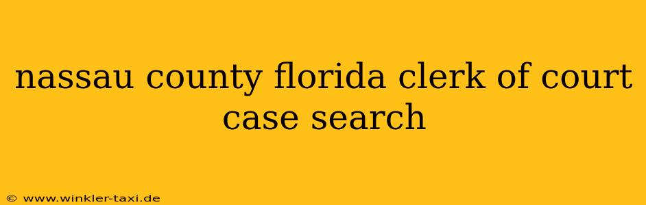 nassau county florida clerk of court case search