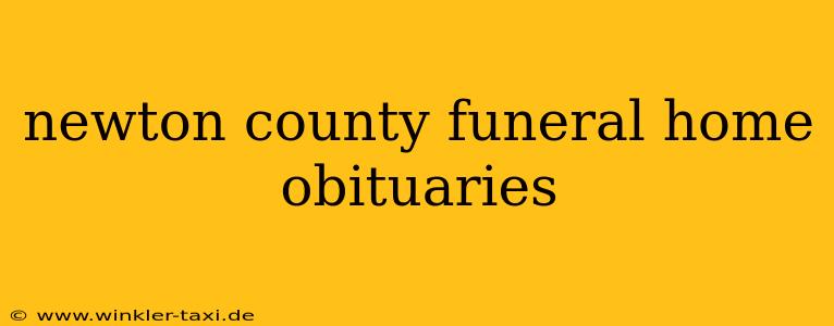 newton county funeral home obituaries