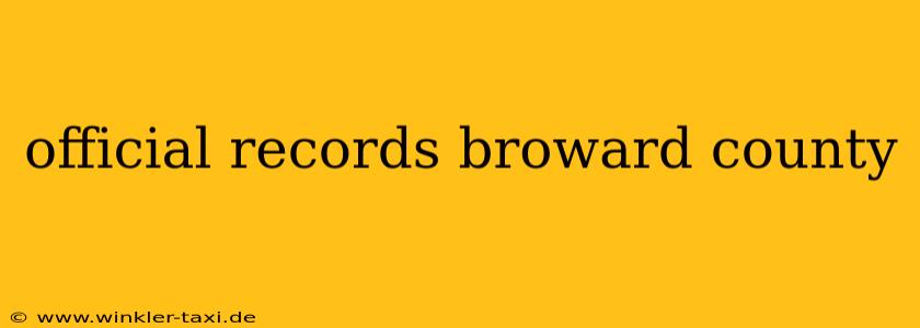 official records broward county