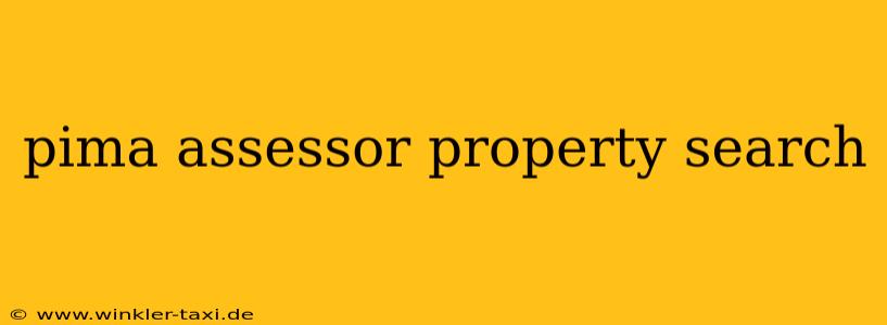 pima assessor property search