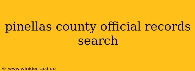 pinellas county official records search