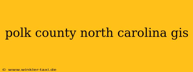 polk county north carolina gis