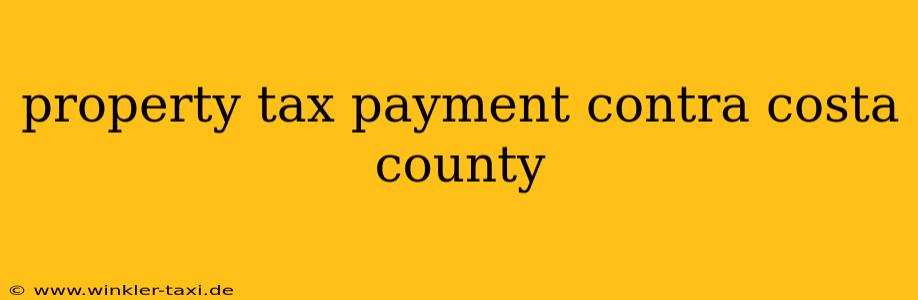 property tax payment contra costa county