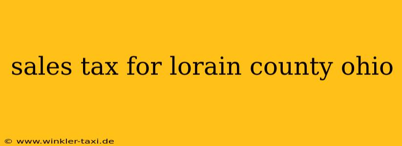 sales tax for lorain county ohio