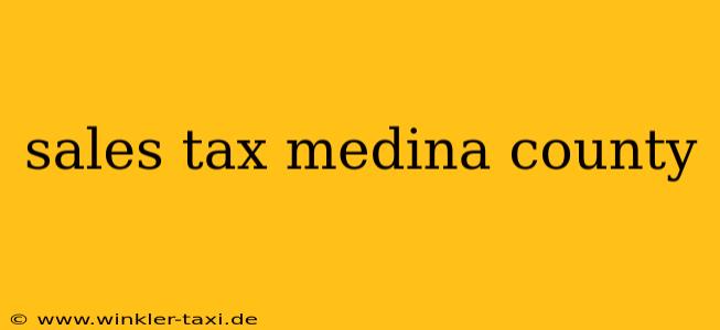 sales tax medina county