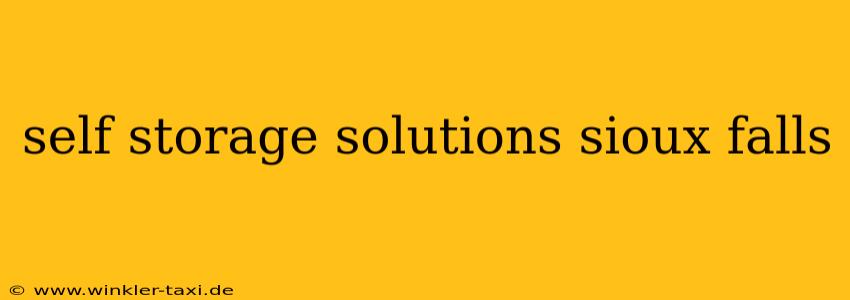 self storage solutions sioux falls