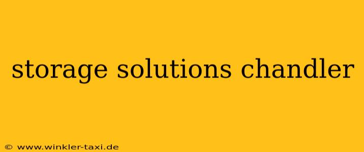 storage solutions chandler