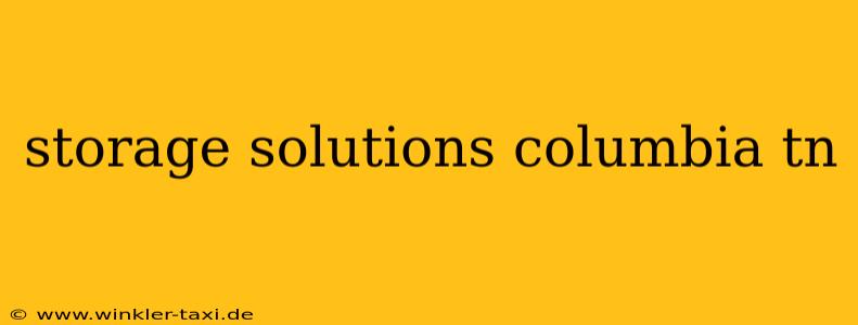 storage solutions columbia tn