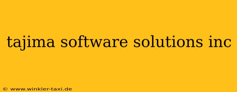 tajima software solutions inc