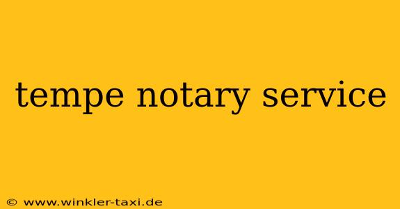 tempe notary service