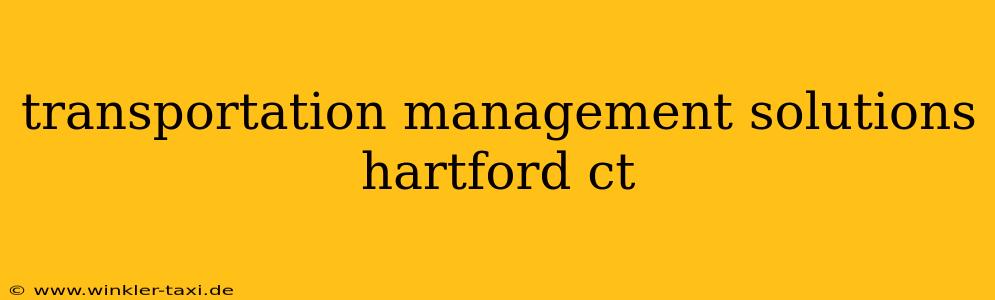 transportation management solutions hartford ct