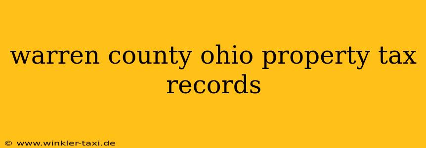 warren county ohio property tax records