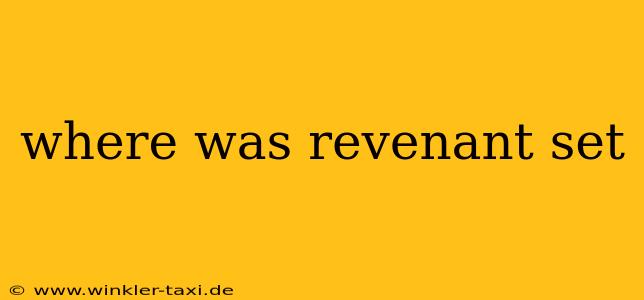 where was revenant set