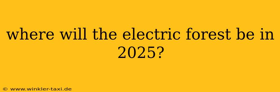 where will the electric forest be in 2025?