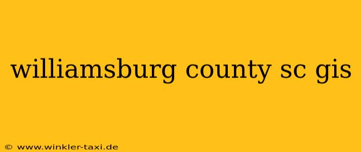 williamsburg county sc gis