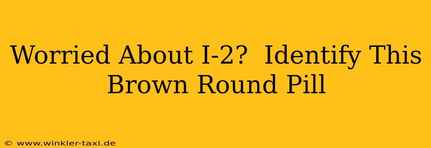 Worried About I-2?  Identify This Brown Round Pill